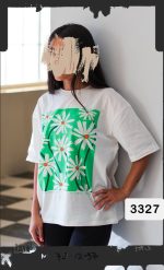 تی شرت گل بابونه کادری - Image 2