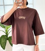 تیشرت باکسی coffee - Image 2