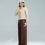 شلوار کمر سفید بگ